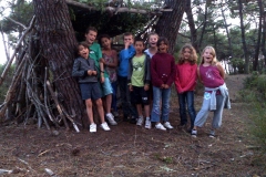 Un groupe souhaitait construire une cabane en forêt