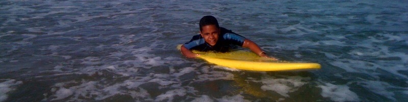 le surf à 6 ans