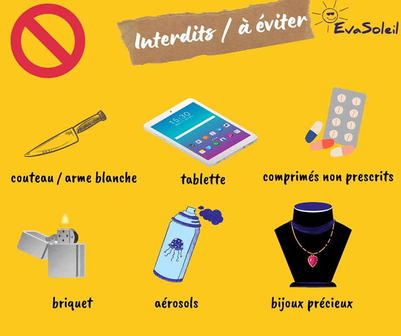 Les objets interdits en colonie de vacances