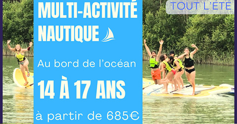 Séjour colonie activité nautique ado été 2026 (14-17 ans) à partir de 685€ avec Eva Soleil